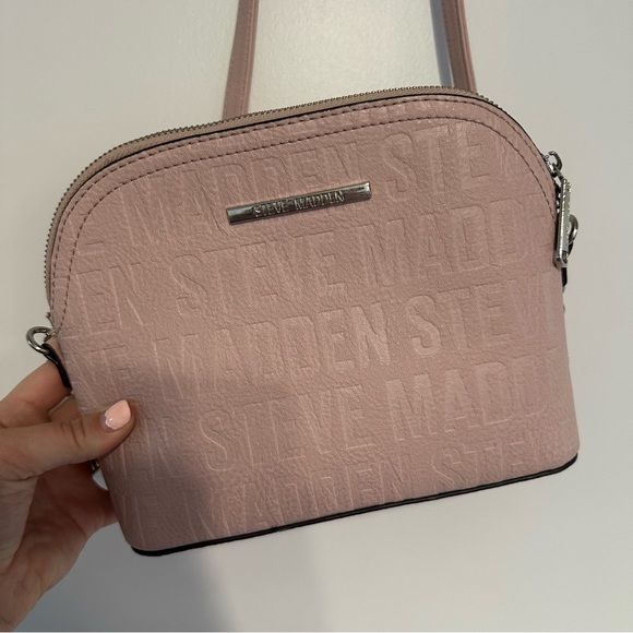 Light Pink Steve Madden Cross Body Satchel Purse - Picture 8 of 8